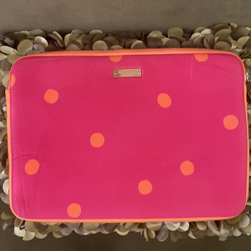 ๐ Kate Spade Laptop iPad Polka dot padded case Sleeve - super cute - Picture 2 of 8